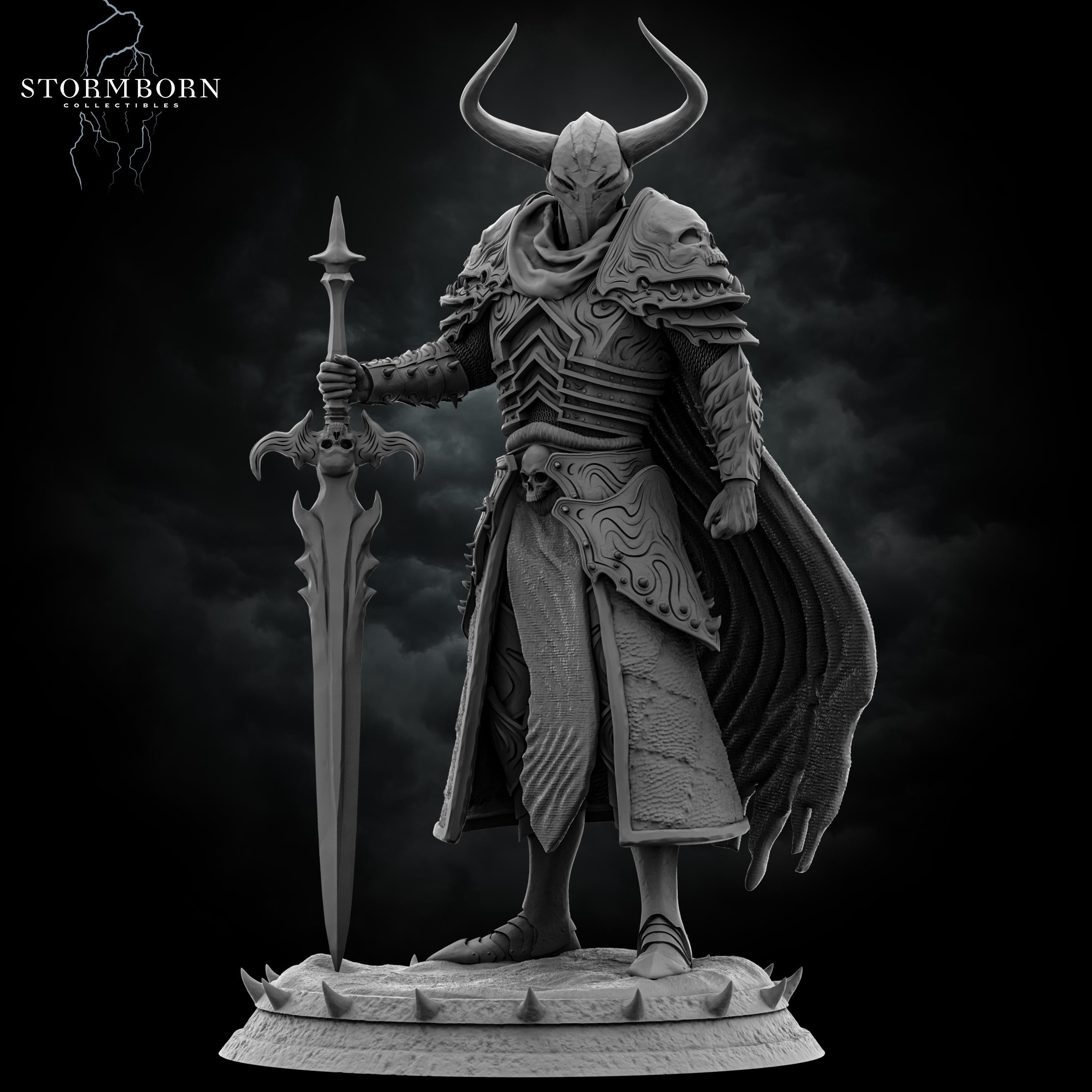 Death Knight Marius from Stormborn Collectibles, Wargame Miniature+ Gratis Base