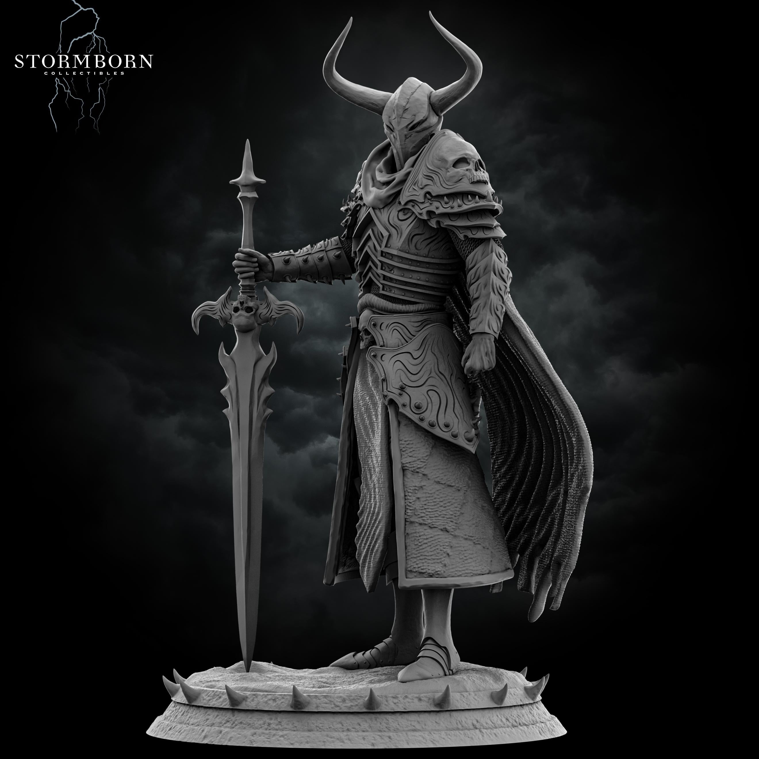 Death Knight Marius from Stormborn Collectibles, Wargame Miniature+ Gratis Base
