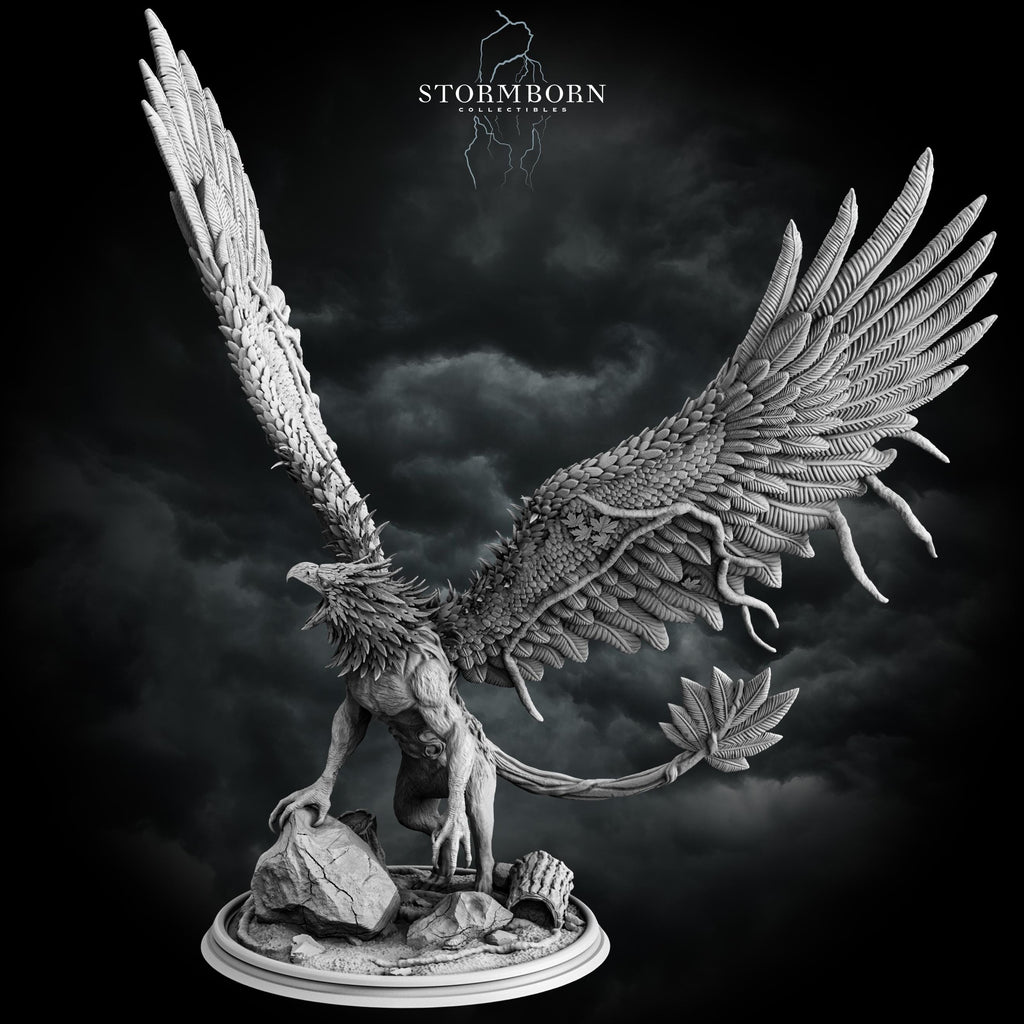 Corrupted Forest Gryphon from Stormborn Collectibles, Wargame Miniature+ Base