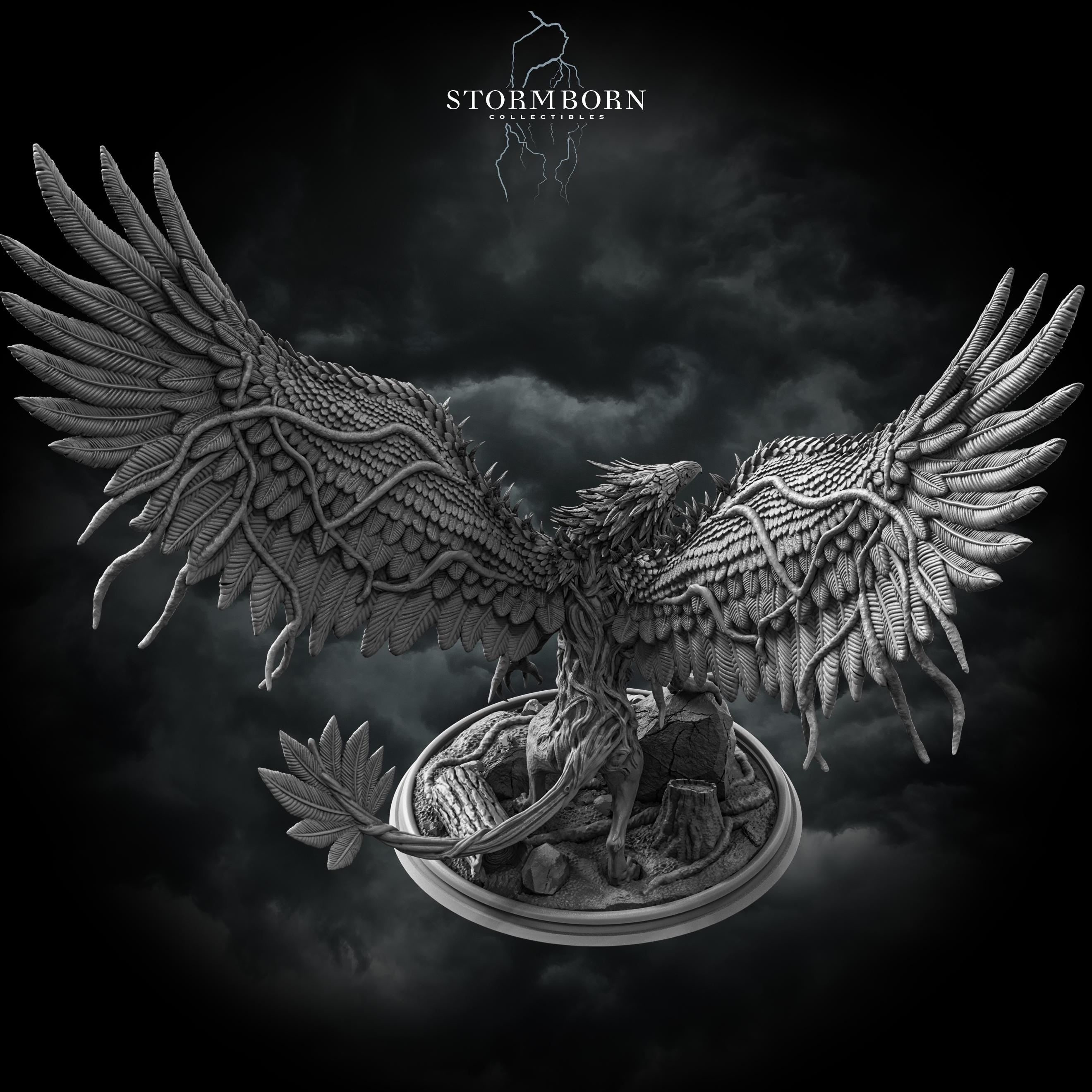 Corrupted Forest Gryphon from Stormborn Collectibles, Wargame Miniature+ Base