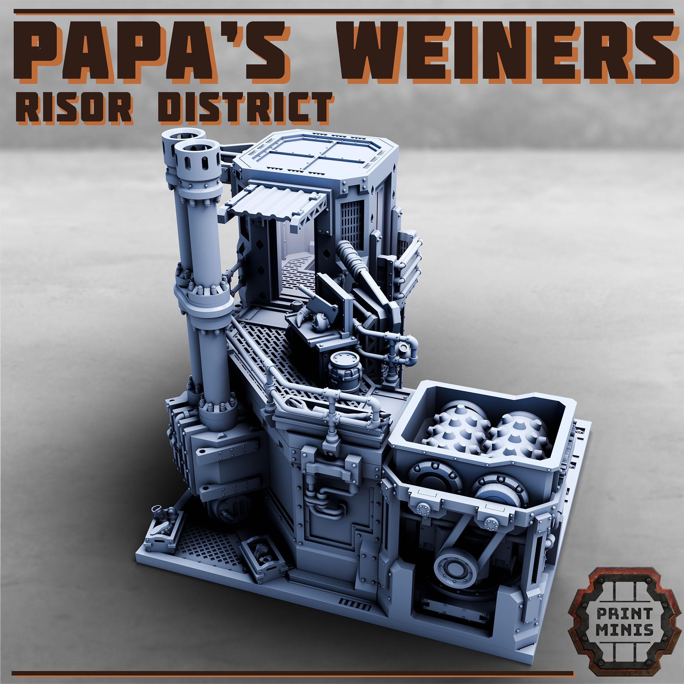 Papa's Weiners - Risor District full Set from PrintMinis
