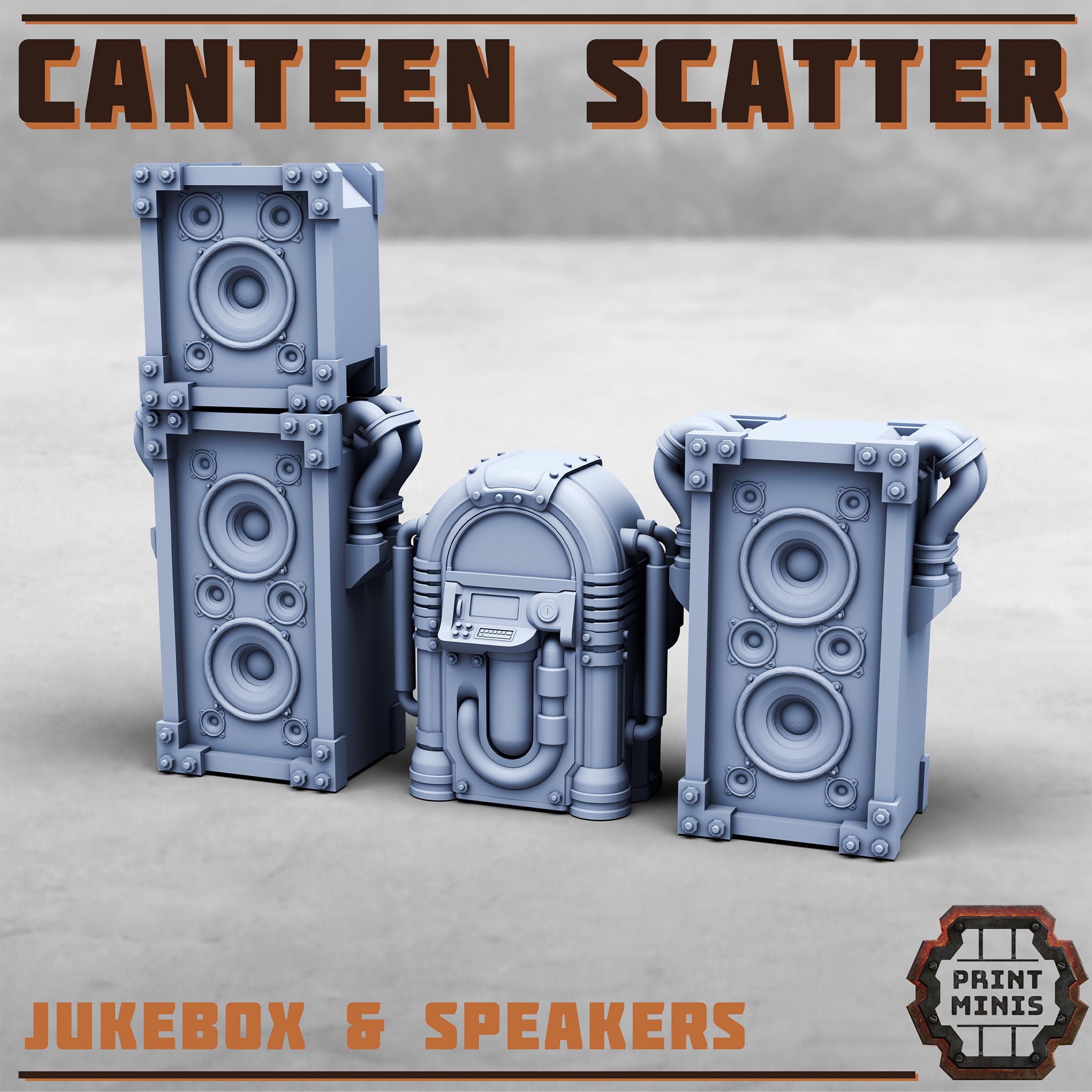 Canteen Scatter full Set from PrintMinis/ Wargame, Tabletop Miniatur