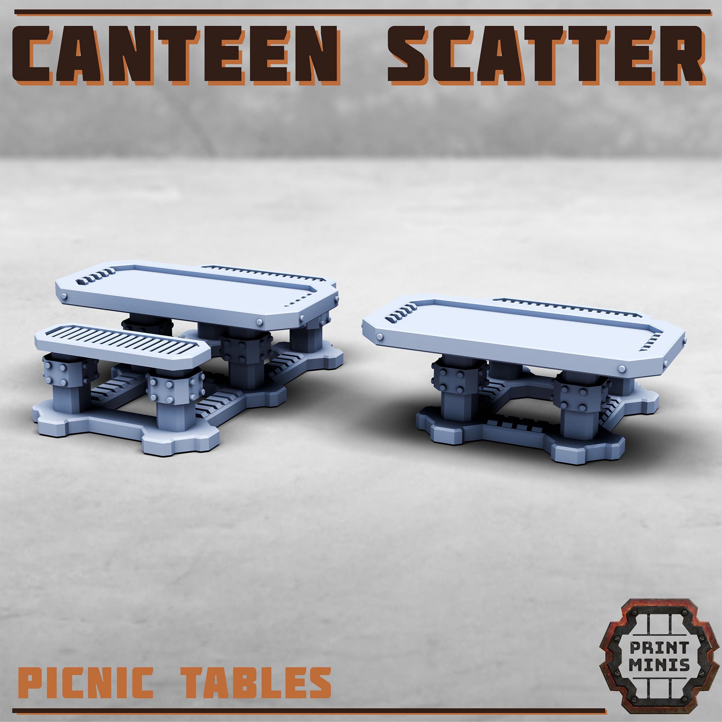 Canteen Scatter full Set from PrintMinis/ Wargame, Tabletop Miniatur