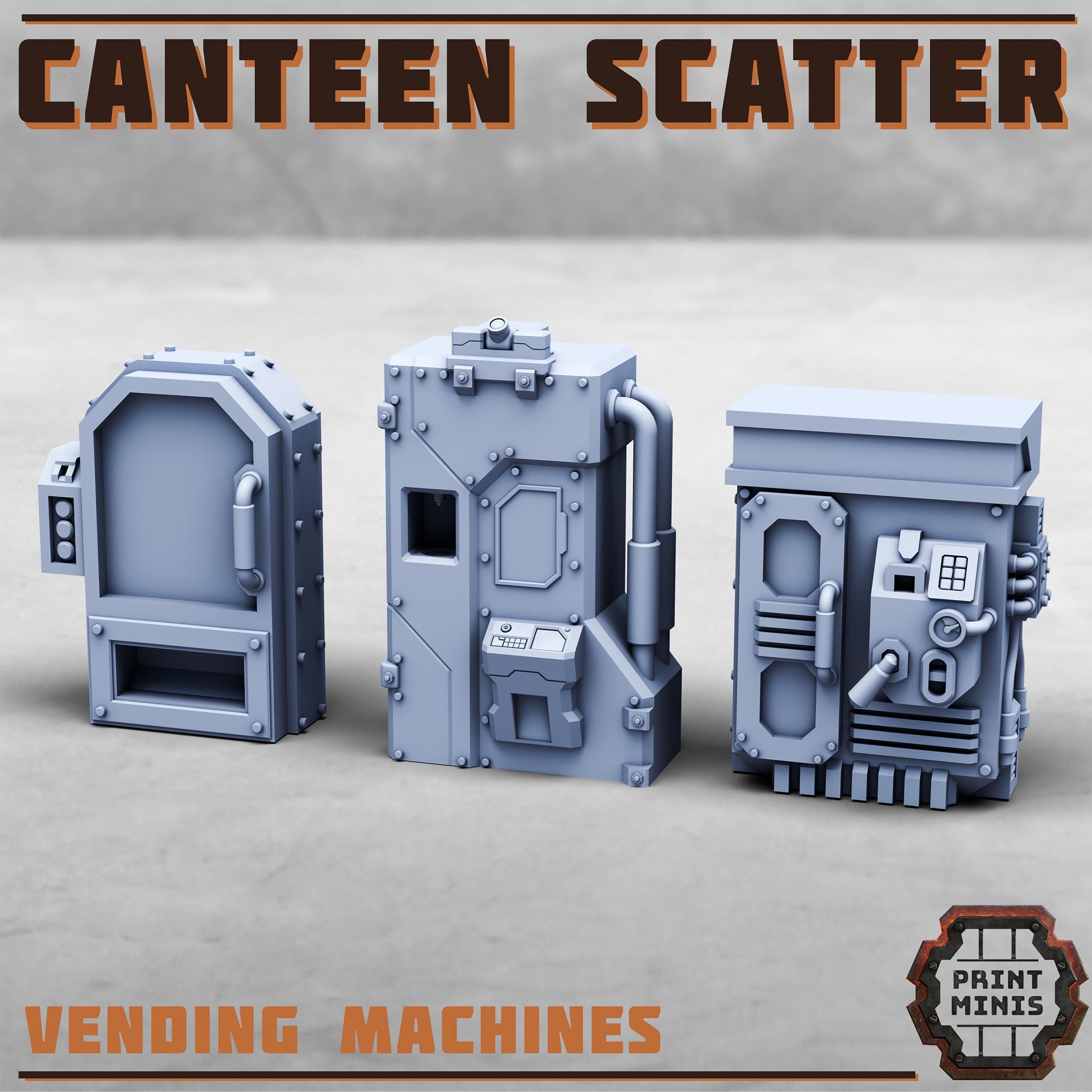 Canteen Scatter full Set from PrintMinis/ Wargame, Tabletop Miniatur