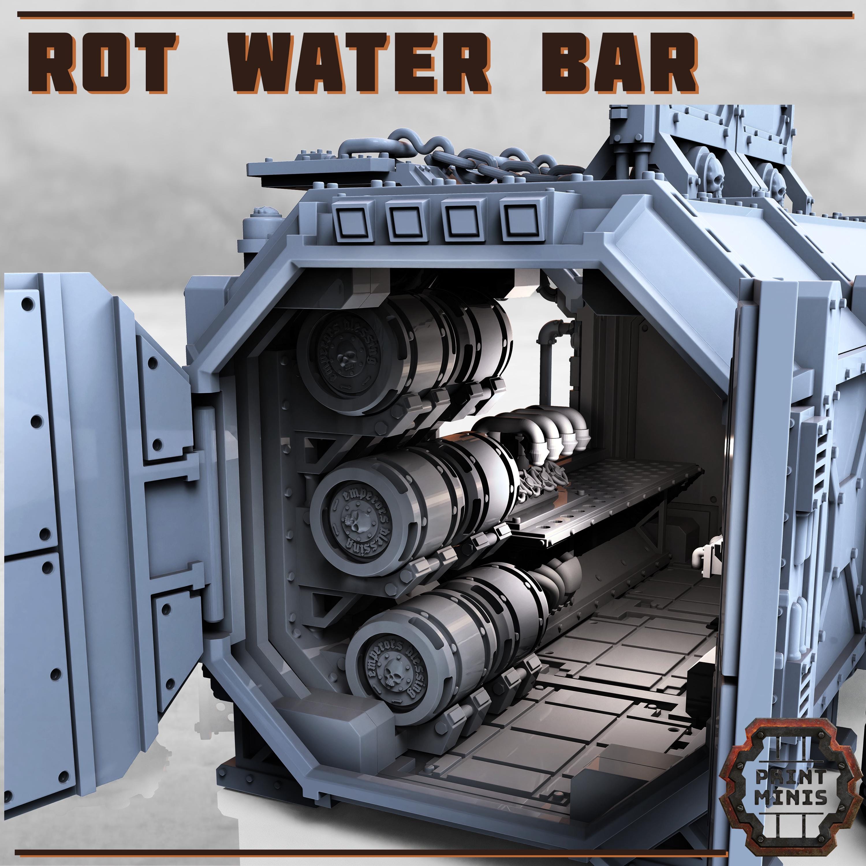 Rot Water Bar - Container Kit from PrintMinis/ Wargame, Tabletop Miniatur
