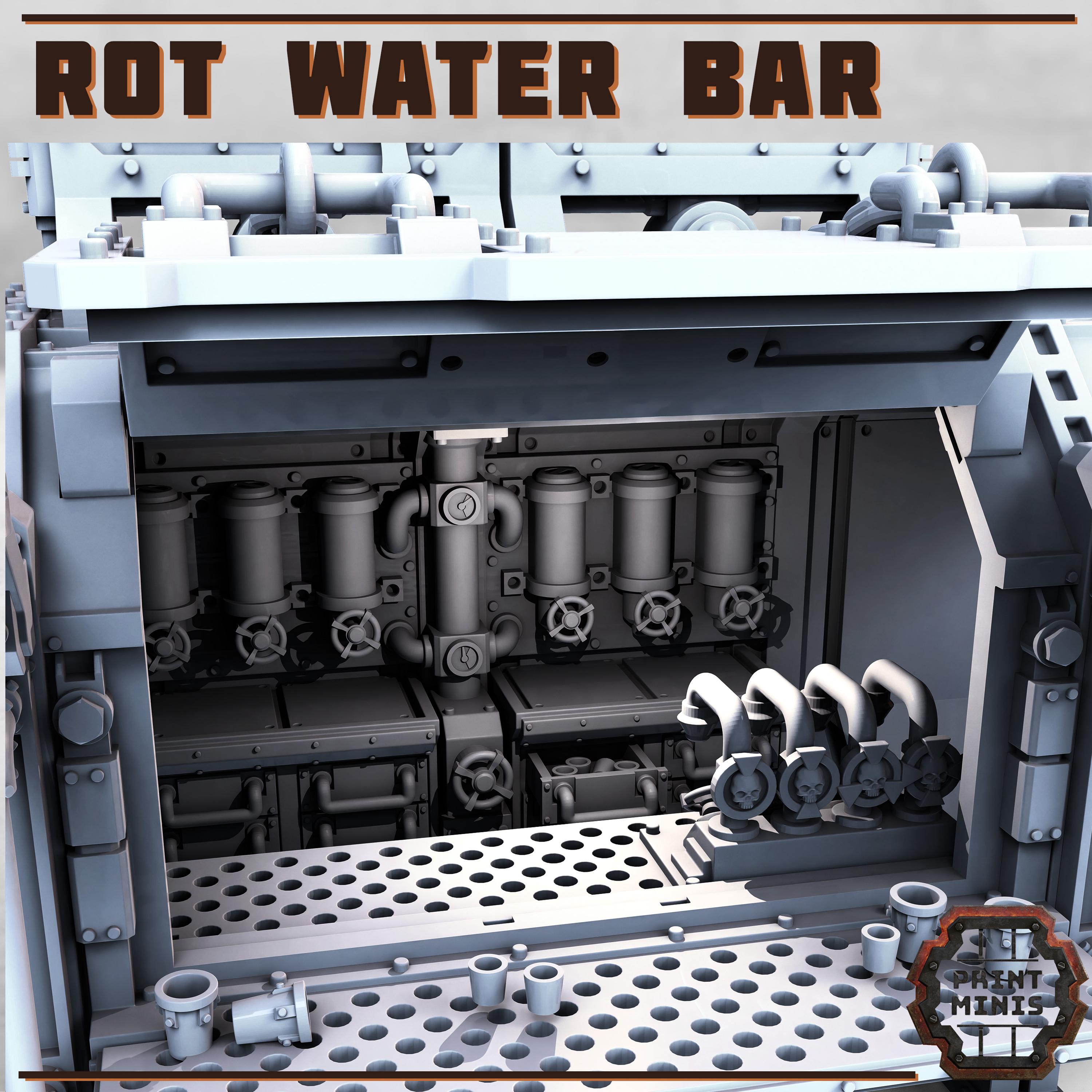 Rot Water Bar - Container Kit from PrintMinis/ Wargame, Tabletop Miniatur