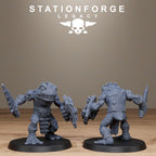 Bogkin Infantry from StationForgeLegacy/10 Miniatures +Gratis Bases