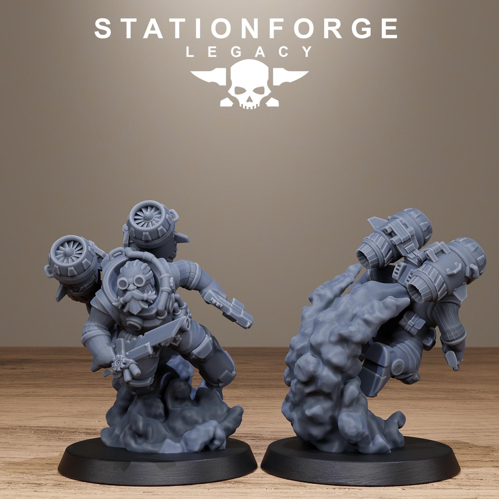 Ironvale Skyreapers from StationForgeLegacy/10 Miniatures +Gratis Bases
