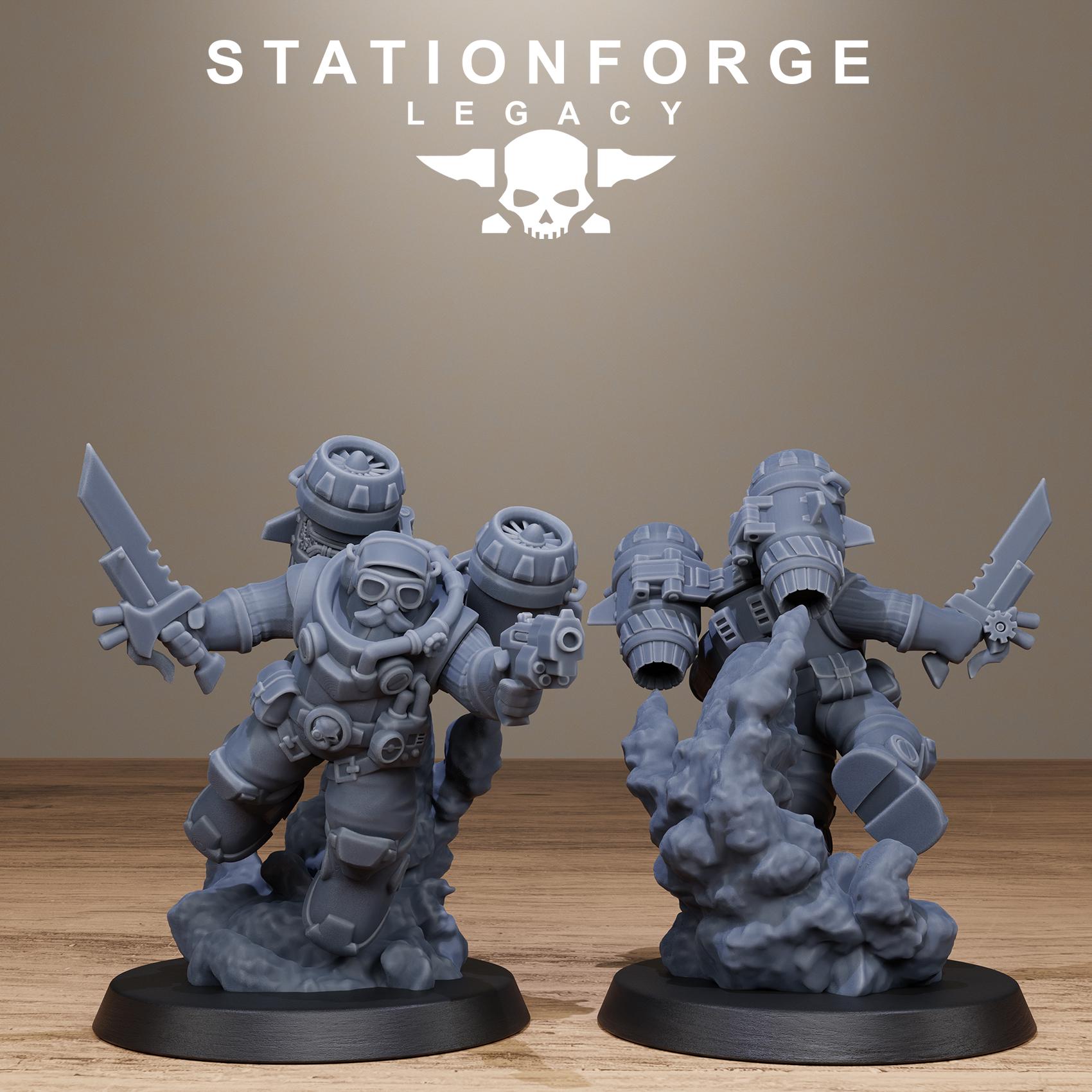 Ironvale Skyreapers from StationForgeLegacy/10 Miniatures +Gratis Bases