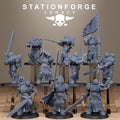 Solaris Greatswordsmen from StationForgeLegacy/10 Miniatures +Gratis Bases