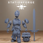 Solaris Greatswordsmen from StationForgeLegacy/10 Miniatures +Gratis Bases