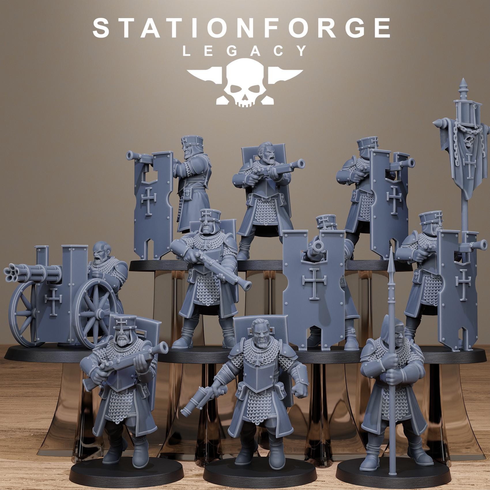Thorncrest Blastmen from StationForgeLegacy/10 Miniatures +Gratis Bases
