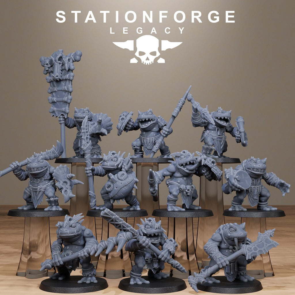 Bogkin Heavies from StationForgeLegacy/10 Miniatures +Gratis Bases