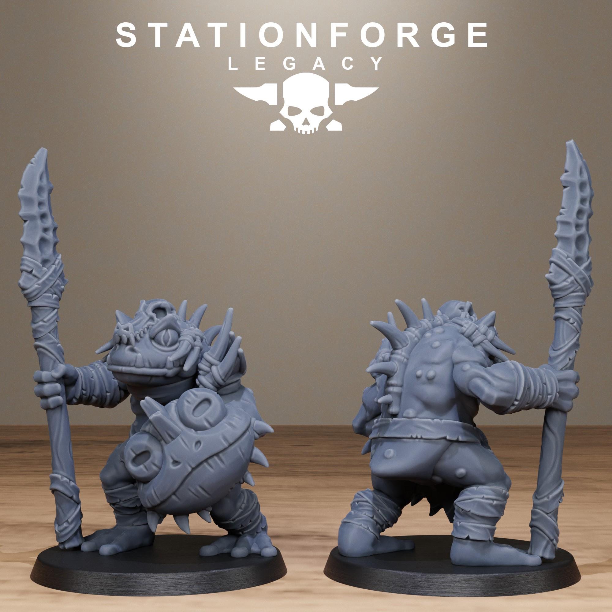 Bogkin Heavies from StationForgeLegacy/10 Miniatures +Gratis Bases
