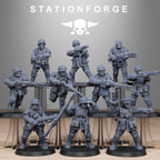 FreeGuard Infantry from StationForge/10 Miniatures +Gratis Bases