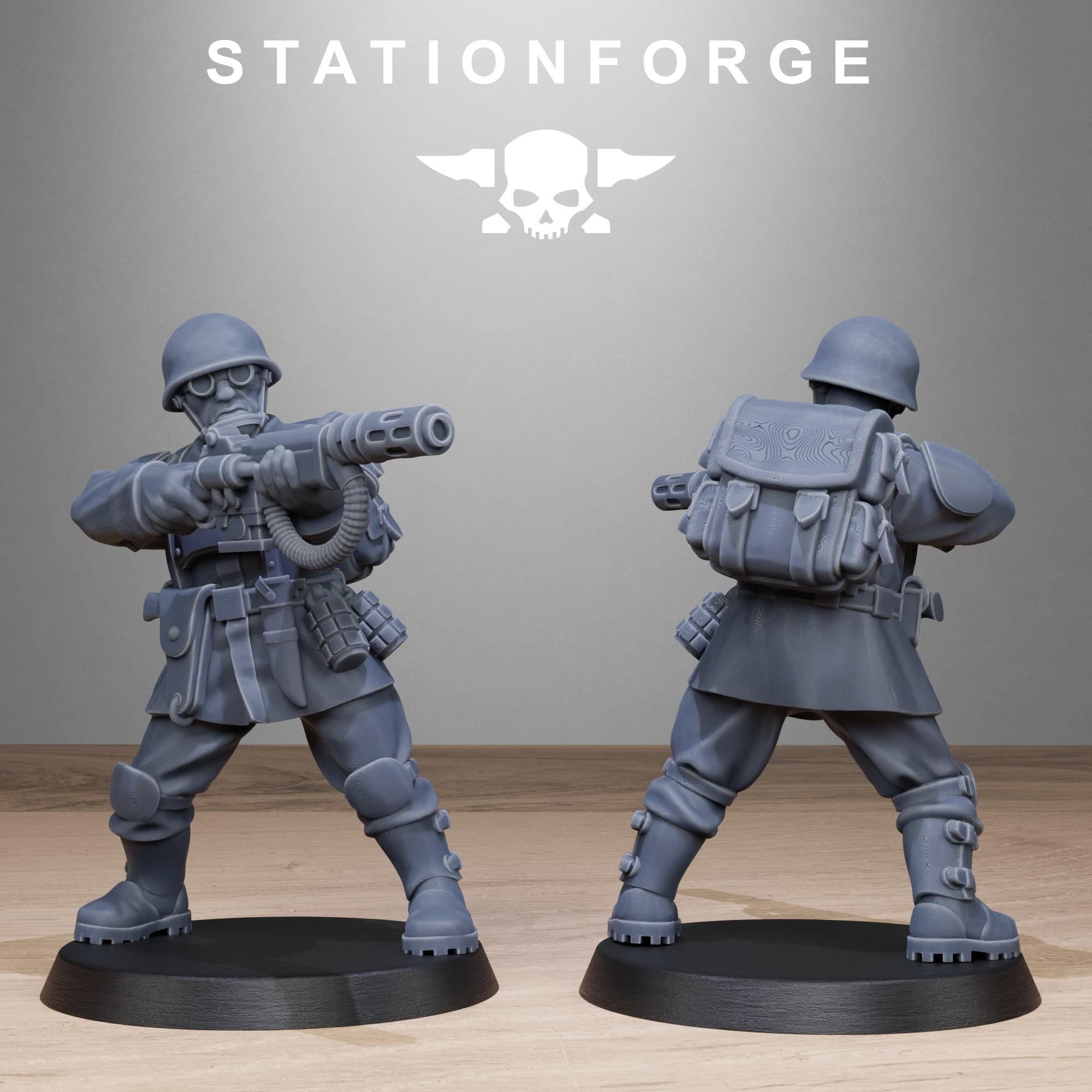 FreeGuard Infantry from StationForge/10 Miniatures +Gratis Bases