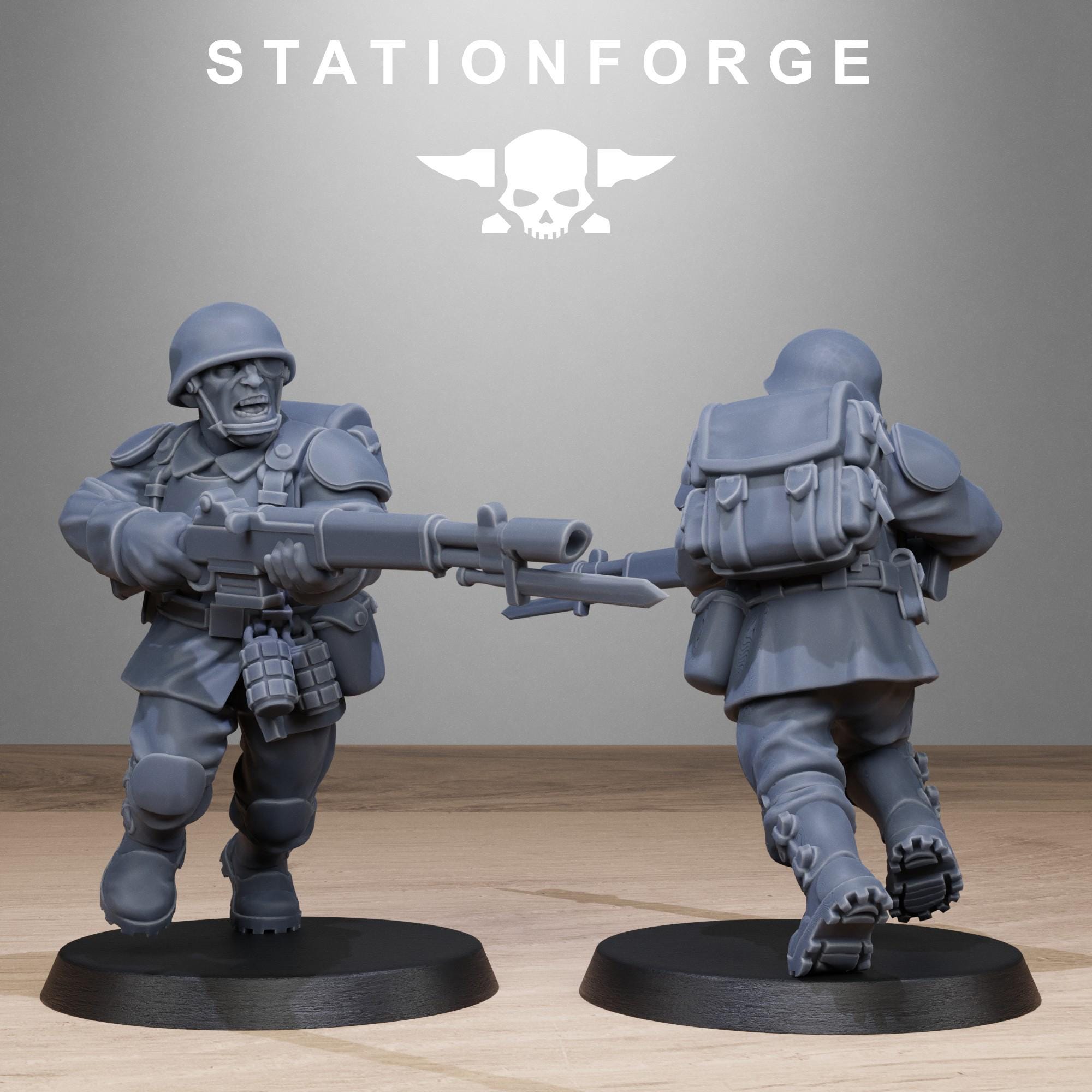 FreeGuard Infantry from StationForge/10 Miniatures +Gratis Bases