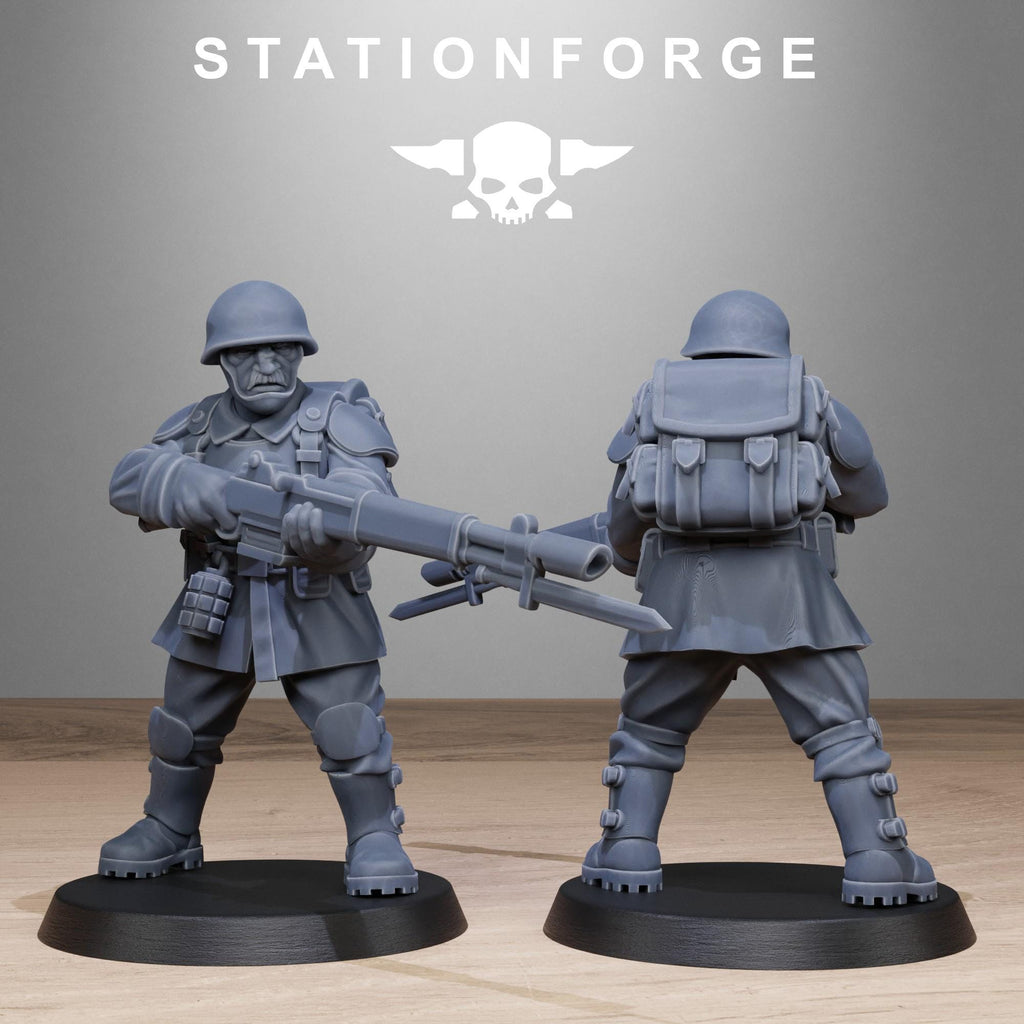 FreeGuard Infantry from StationForge/10 Miniatures +Gratis Bases