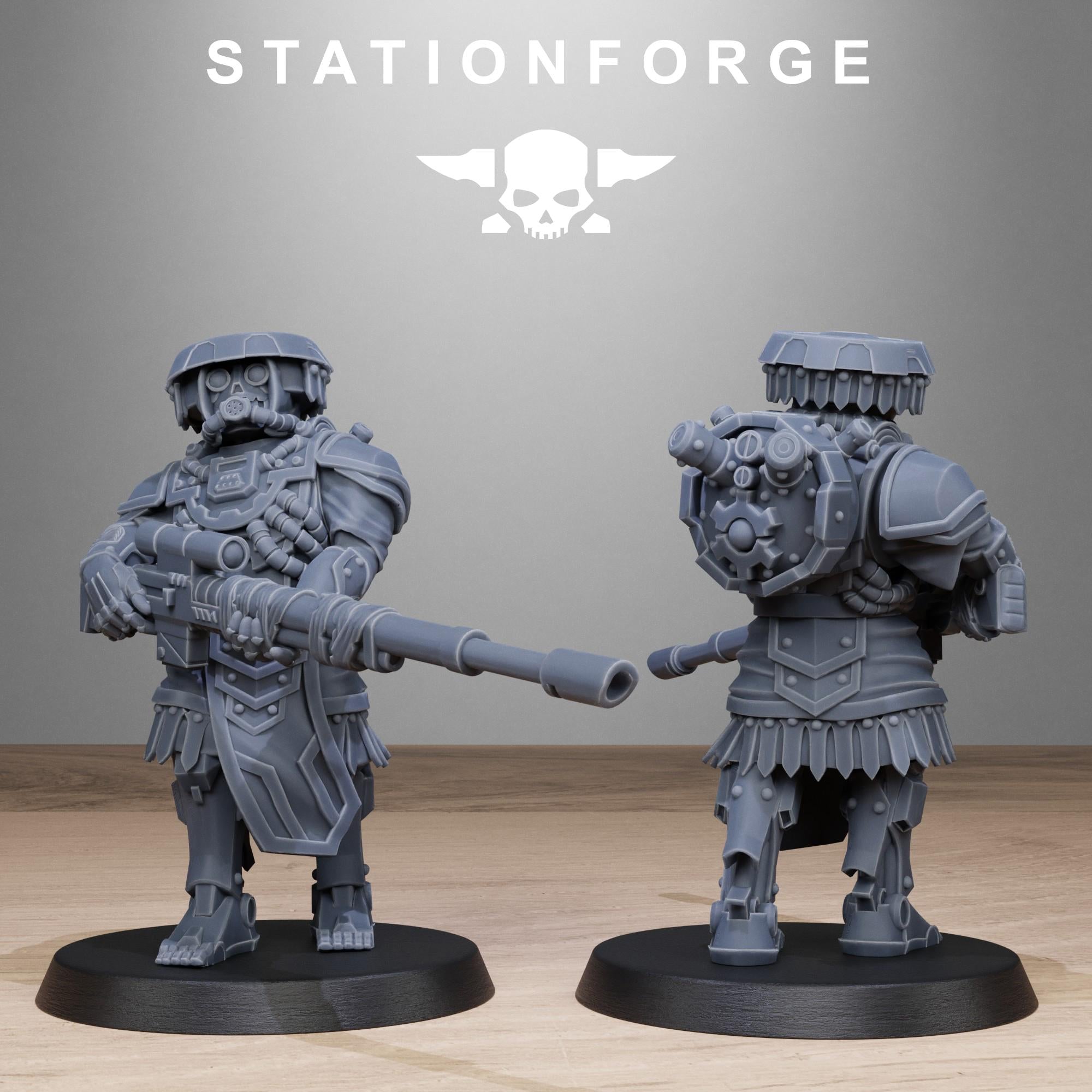Scavenger Sniperrs from StationForge/10 Miniatures +Gratis Bases