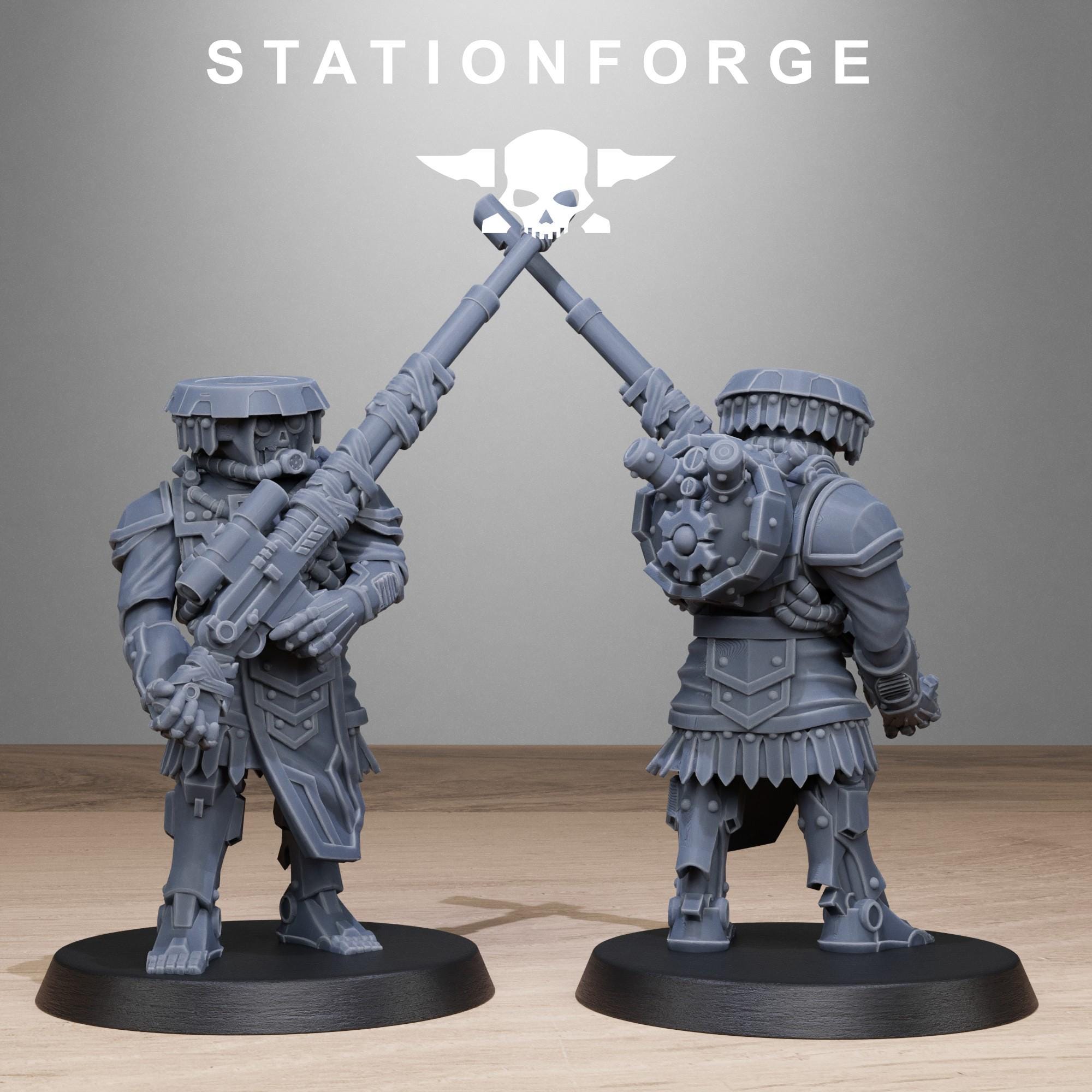 Scavenger Sniperrs from StationForge/10 Miniatures +Gratis Bases