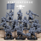 GrimGuard Flamers from StationForge/10 Miniatures +Gratis Bases