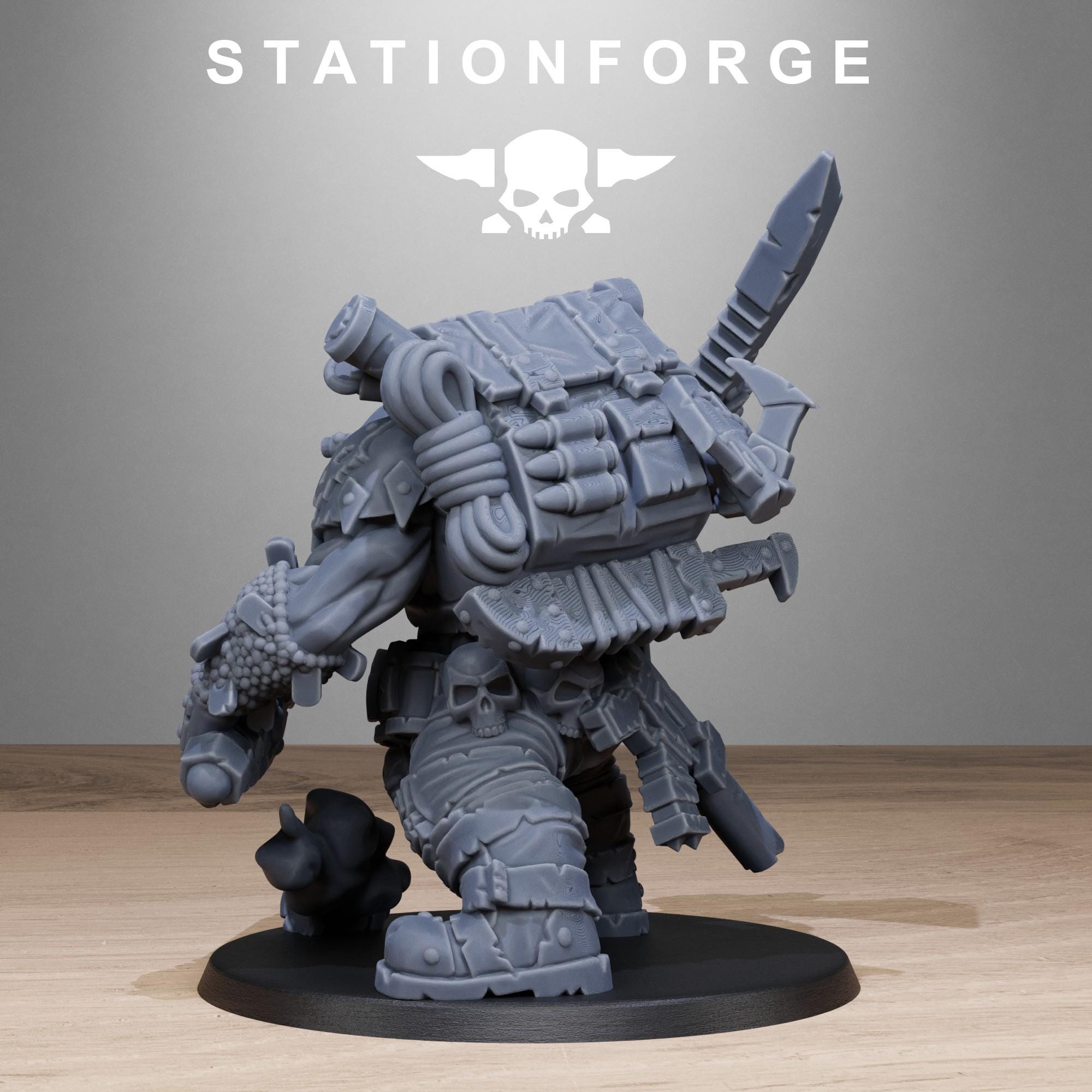 Orkaz Assassin from StationForge/Wargame Miniature +Gratis Base