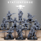 GrimGuard Royals from StationForge/10 Miniatures +Gratis Bases