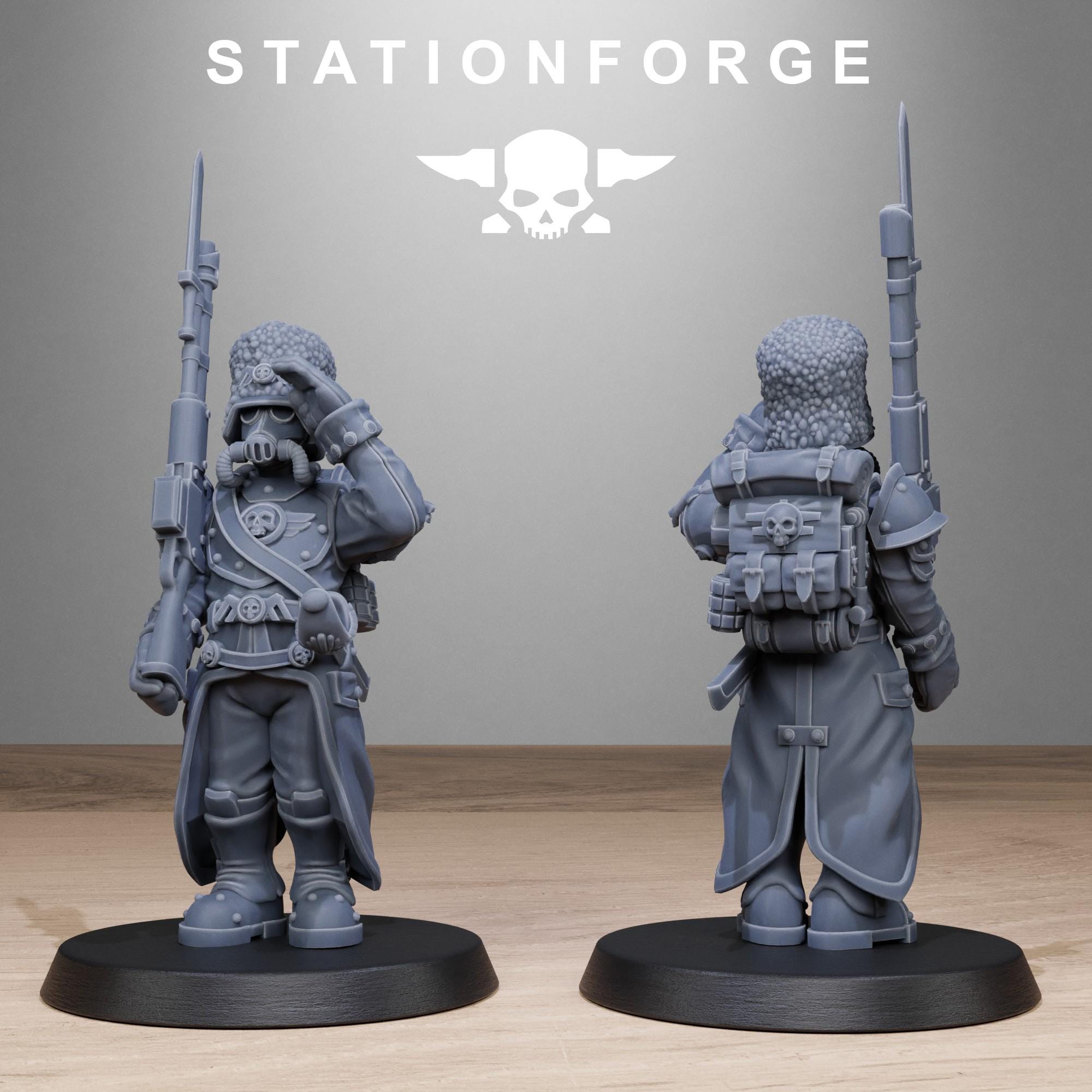 GrimGuard Royals from StationForge/10 Miniatures +Gratis Bases