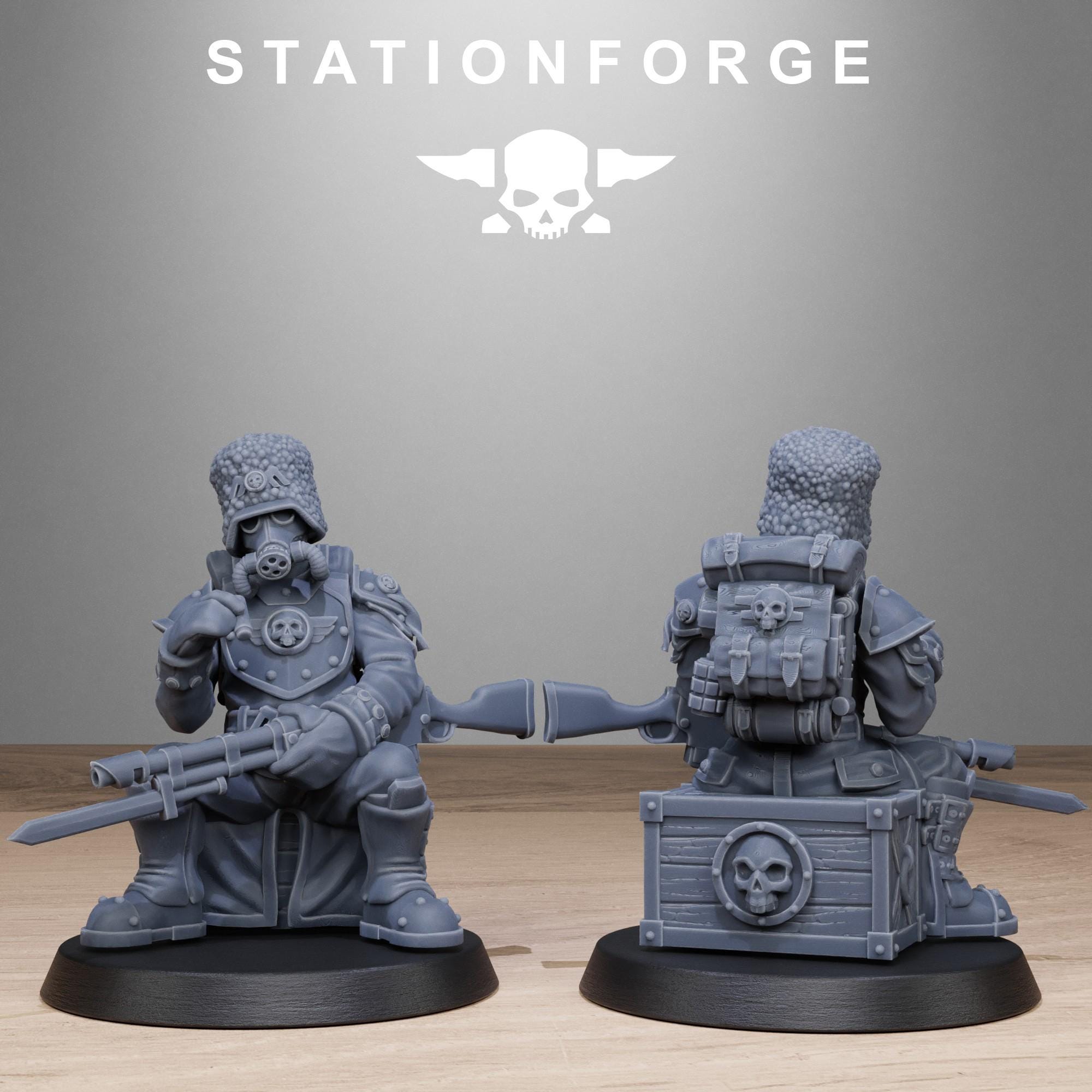 GrimGuard Royals from StationForge/10 Miniatures +Gratis Bases