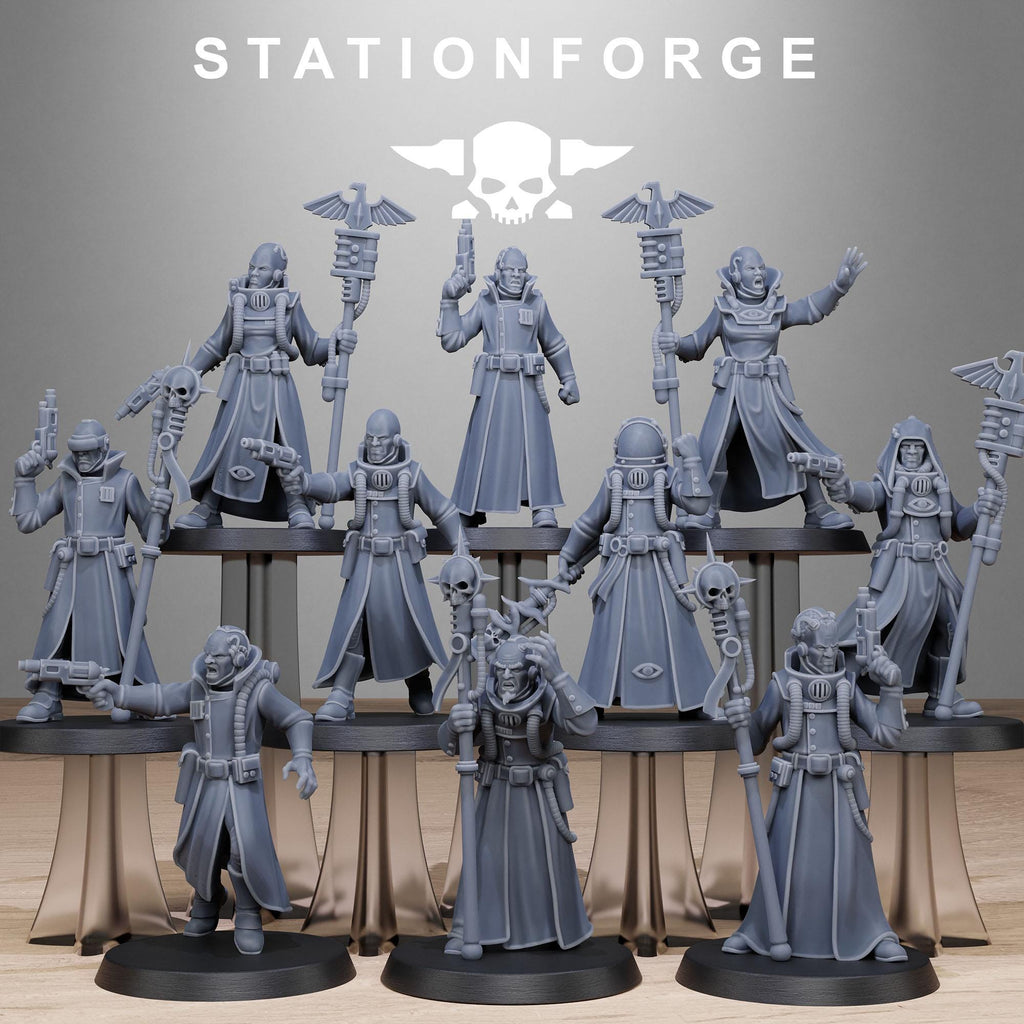 GrimCorp Seers from StationForge/10 Miniatures +Gratis Bases