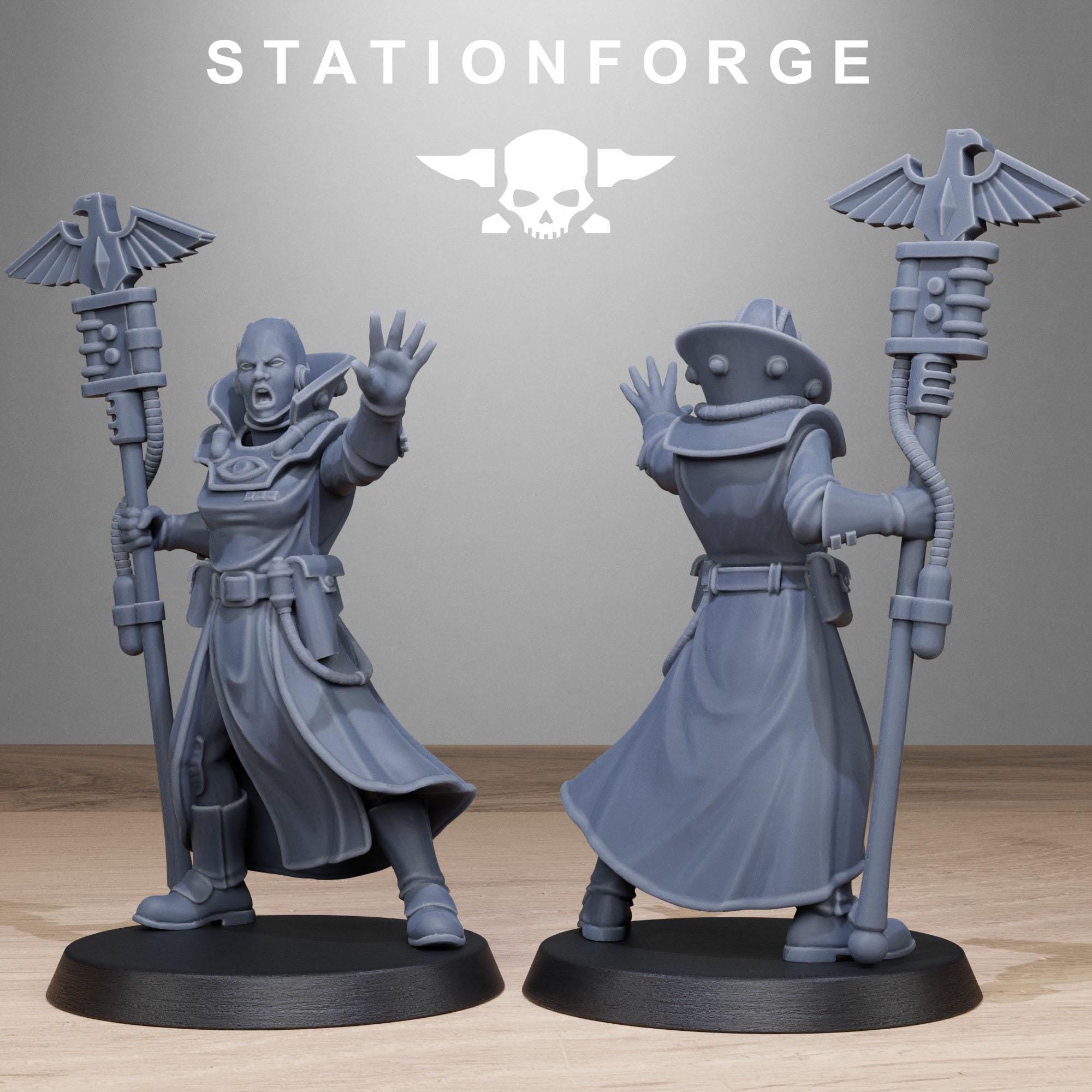 GrimCorp Seers from StationForge/10 Miniatures +Gratis Bases