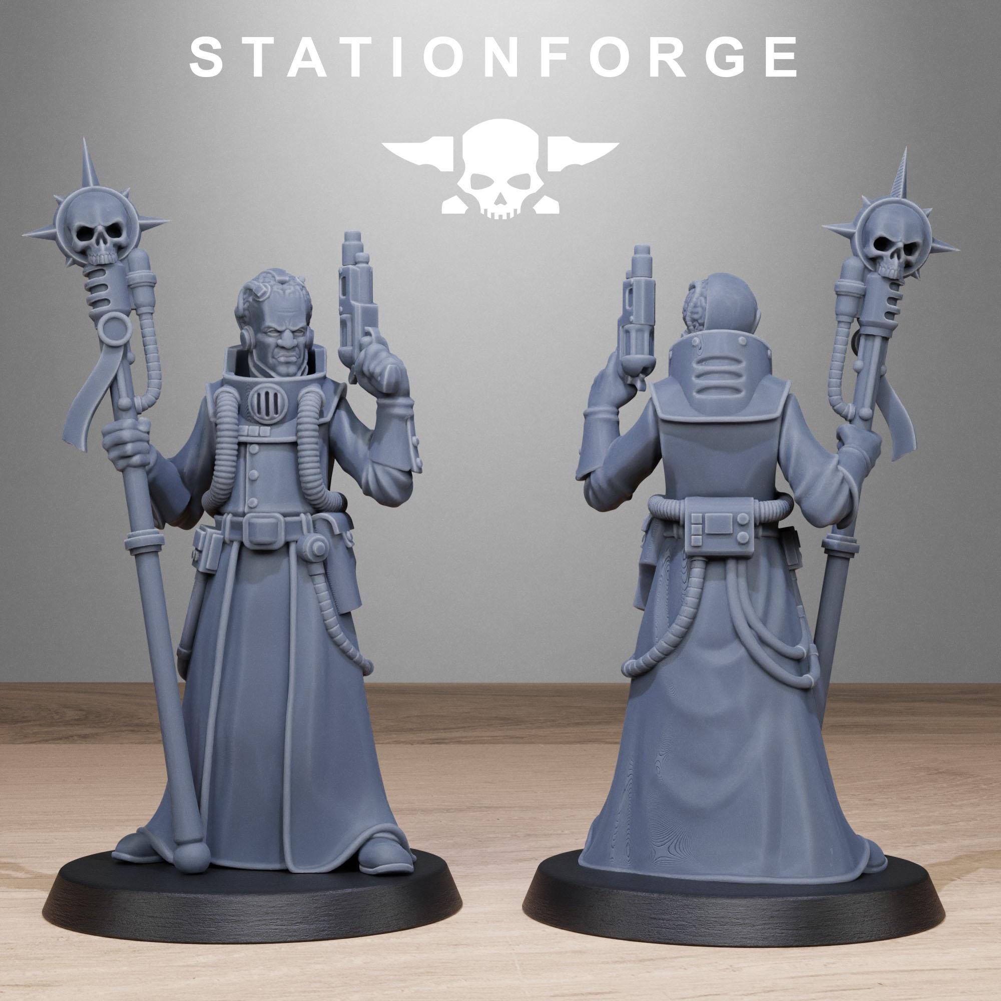 GrimCorp Seers from StationForge/10 Miniatures +Gratis Bases