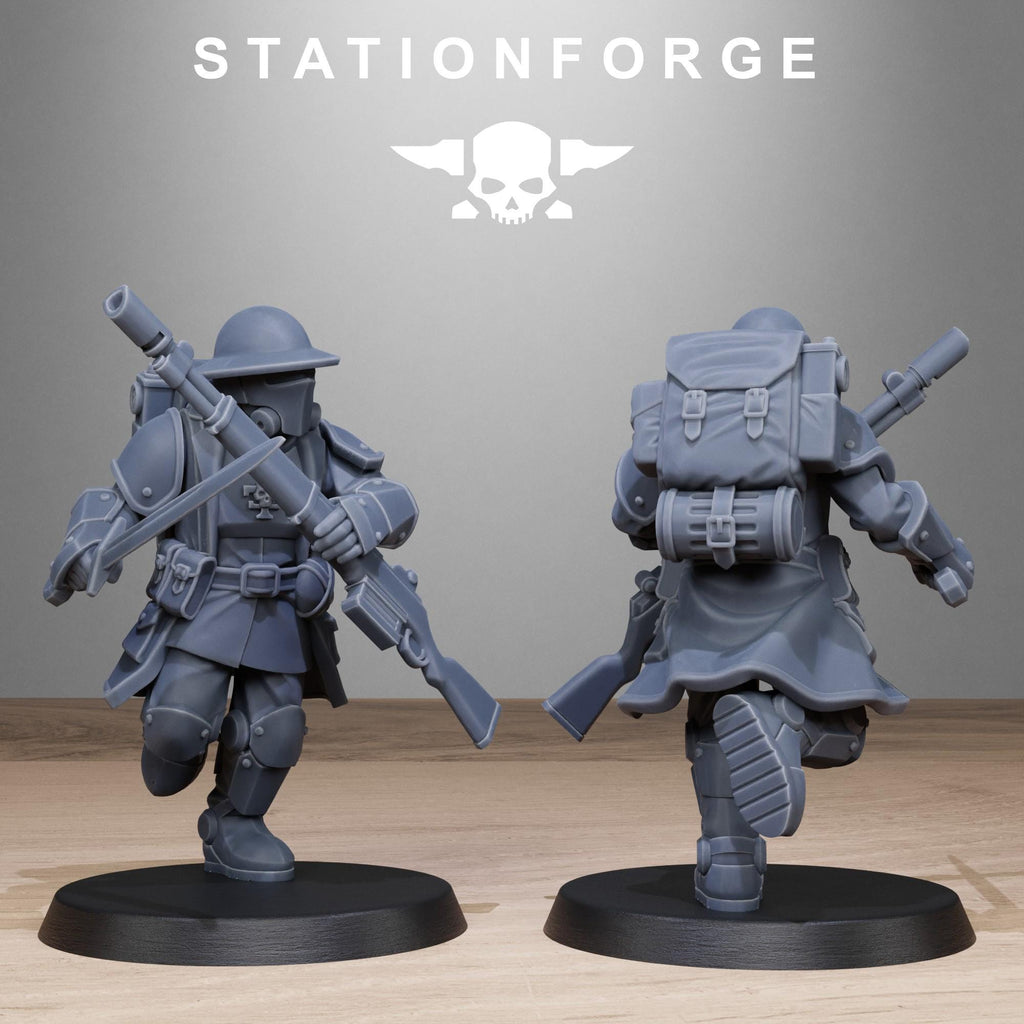 RoyalGuard Enforces from StationForge/10 Miniatures +Gratis Bases
