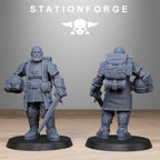RoyalGuard Enforces from StationForge/10 Miniatures +Gratis Bases