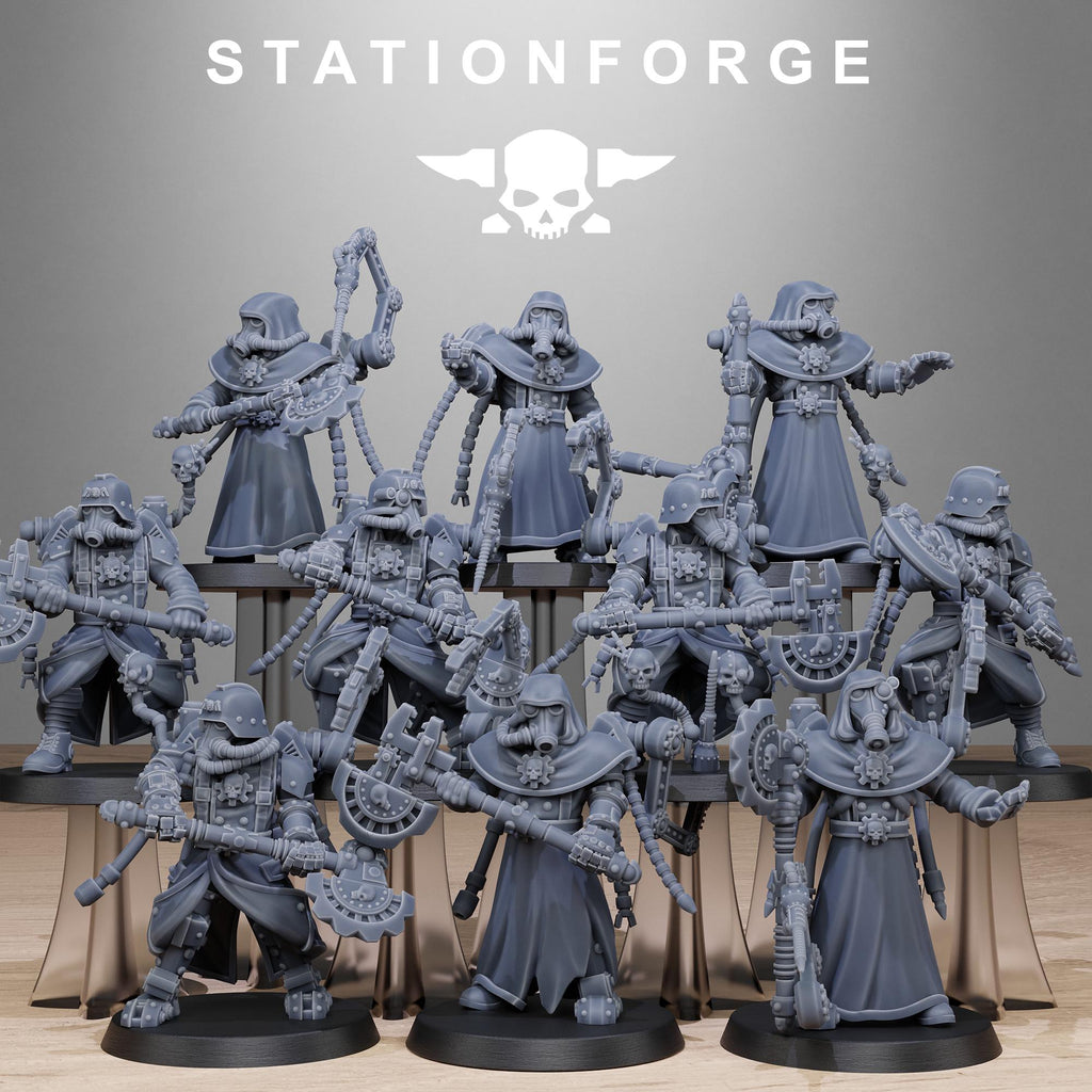 GrimGuard Tech Engineers from StationForge/10 Miniatures +Gratis Bases