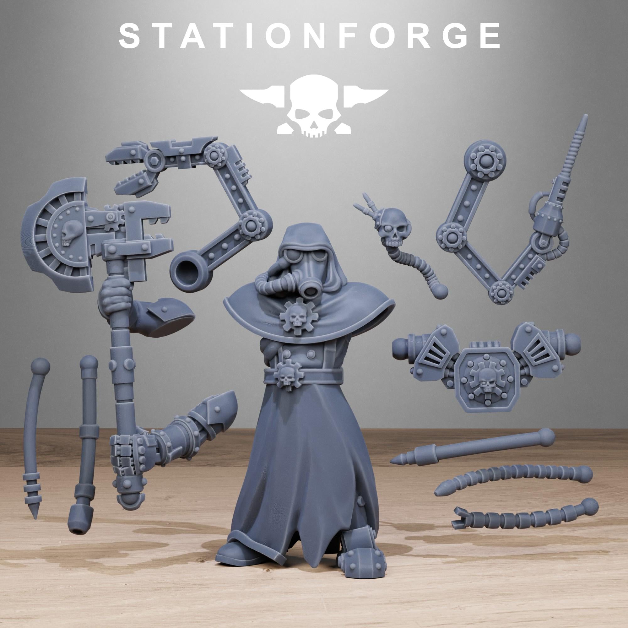 GrimGuard Tech Engineers from StationForge/10 Miniatures +Gratis Bases