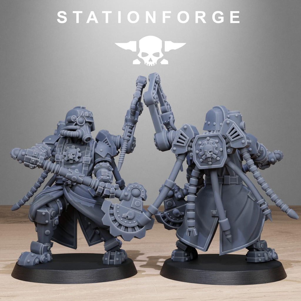 GrimGuard Tech Engineers from StationForge/10 Miniatures +Gratis Bases