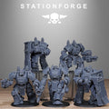 GrimGuard Power Armor from StationForge/5 Miniatures +Gratis Bases