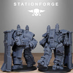 GrimGuard Power Armor from StationForge/5 Miniatures +Gratis Bases