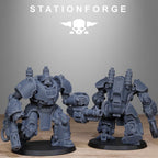 GrimGuard Power Armor from StationForge/5 Miniatures +Gratis Bases