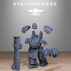 GrimGuard Power Armor from StationForge/5 Miniatures +Gratis Bases
