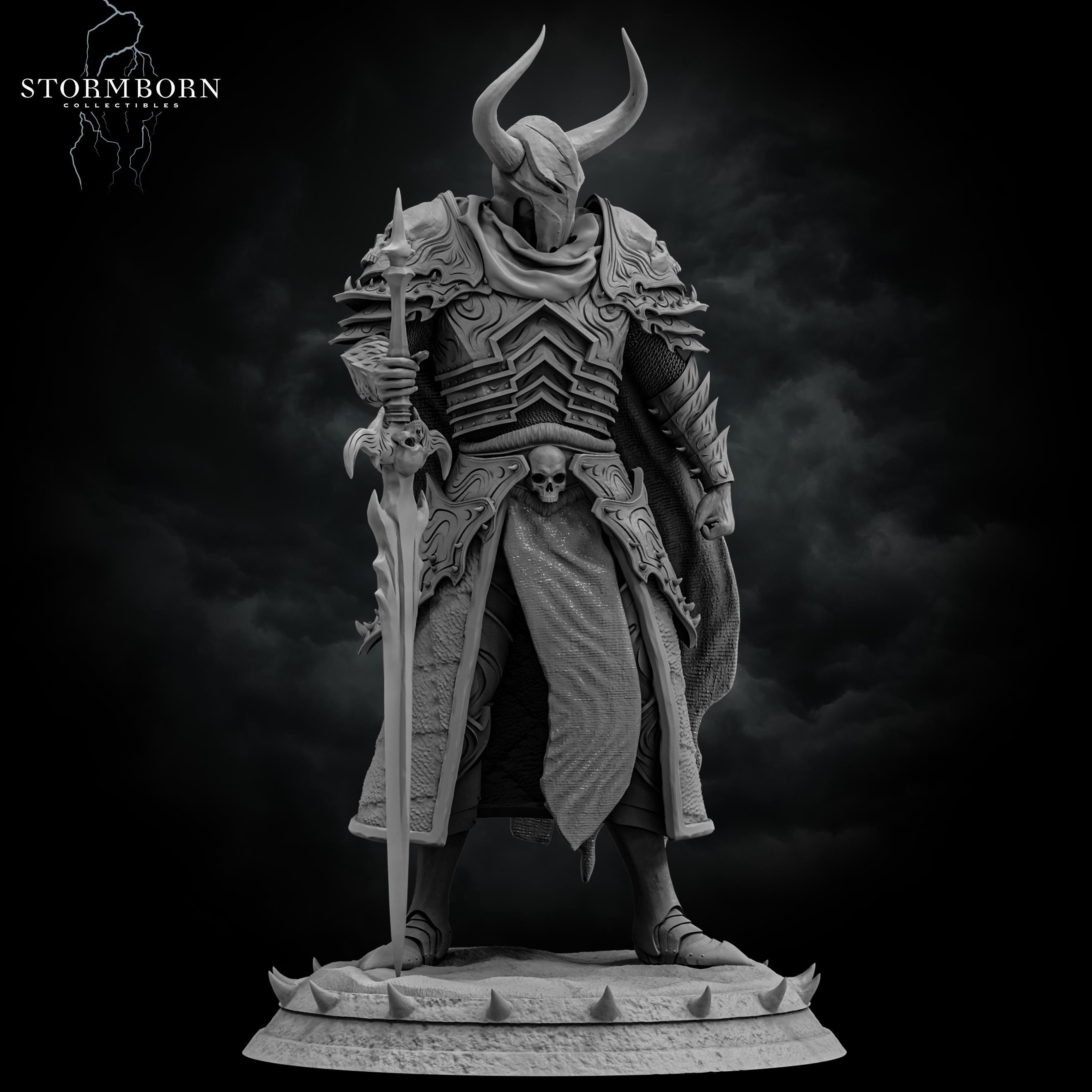 Death Knight Marius from Stormborn Collectibles, Wargame Miniature+ Gratis Base