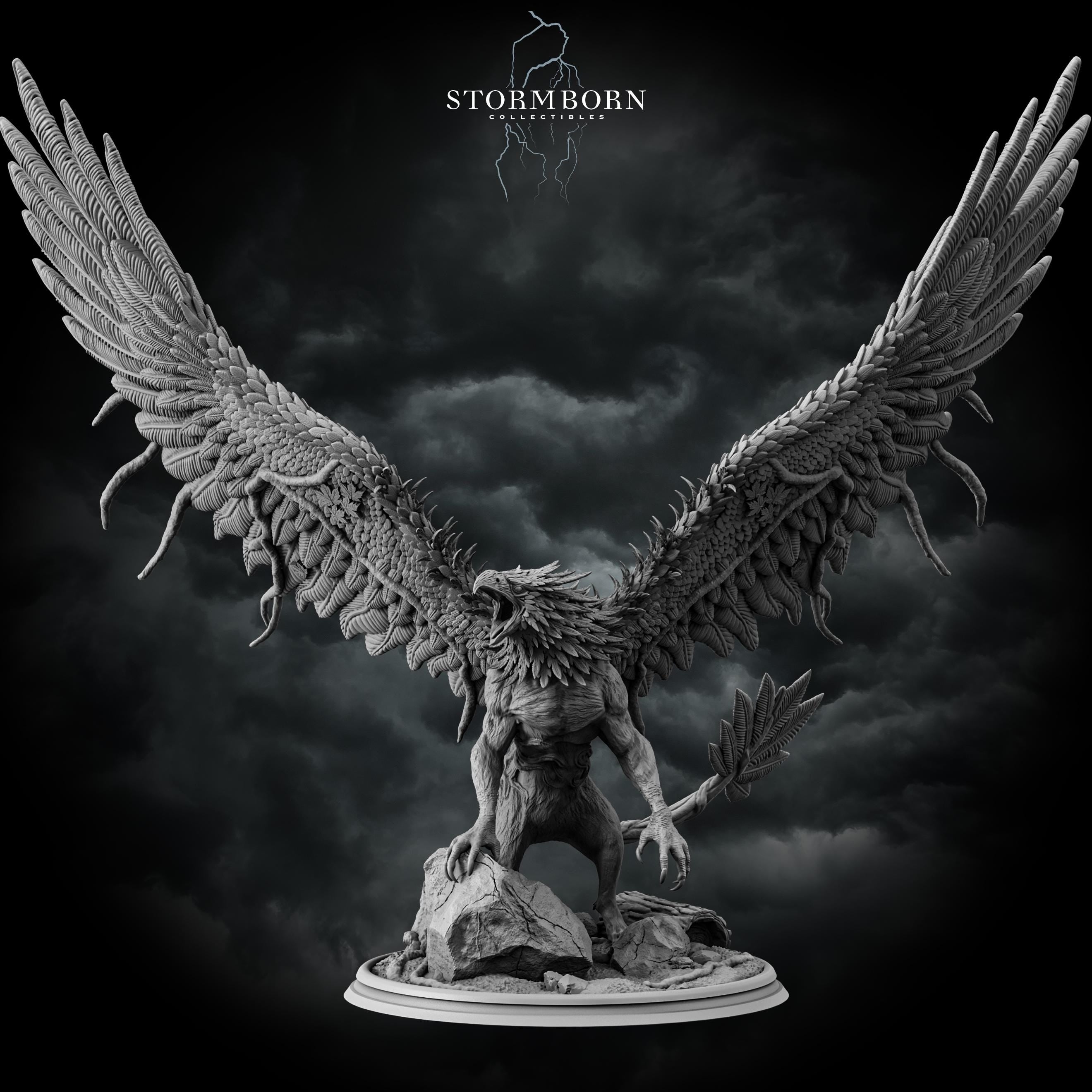Corrupted Forest Gryphon from Stormborn Collectibles, Wargame Miniature+ Base