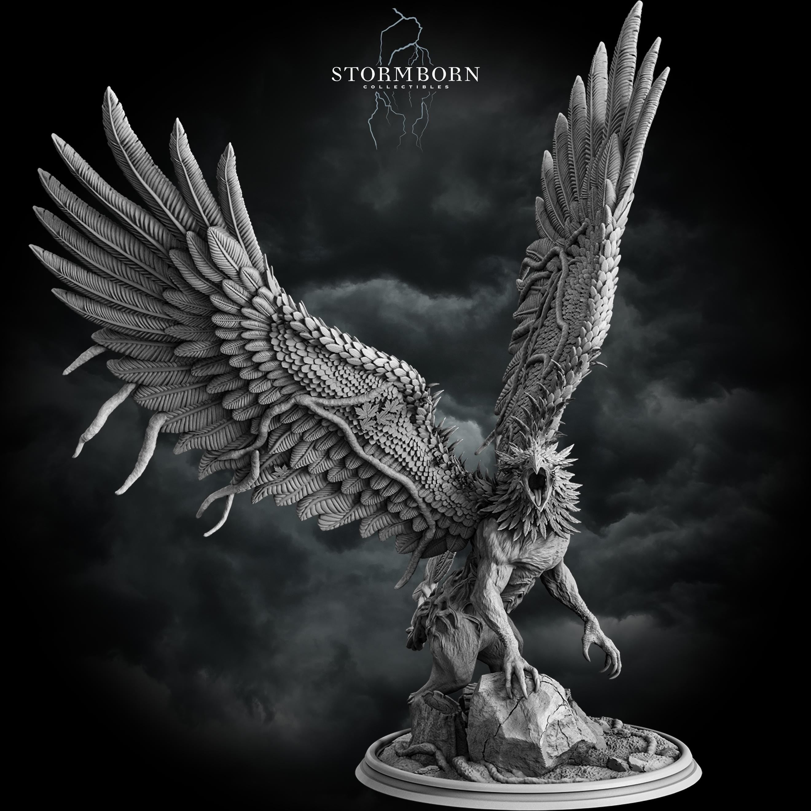 Corrupted Forest Gryphon from Stormborn Collectibles, Wargame Miniature+ Base