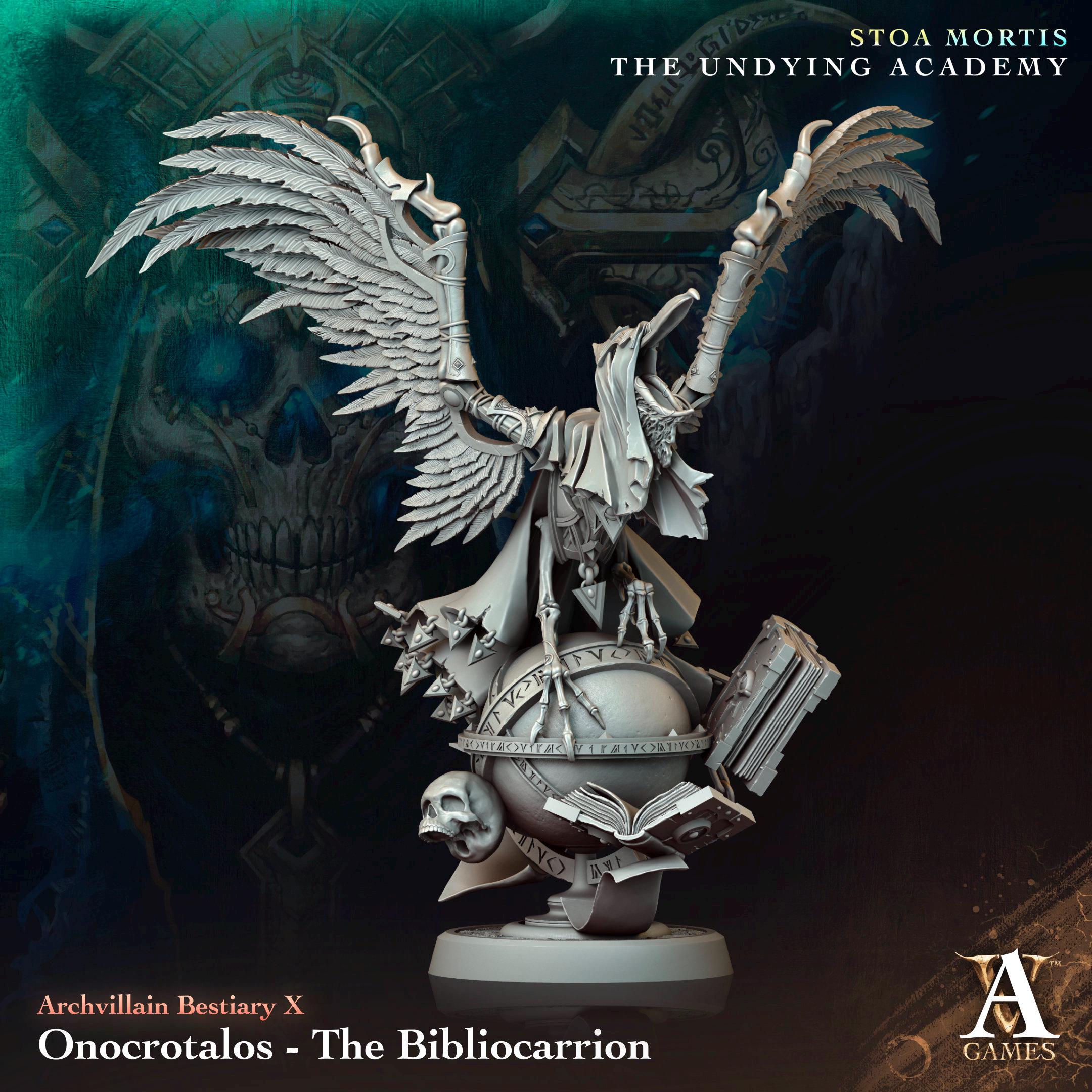Onocrotalos - The Bibliocarrion from ArchvillainGames, Wargame/ Tabletop Miniature mit Base