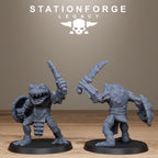 Bogkin Infantry from StationForgeLegacy/10 Miniatures +Gratis Bases