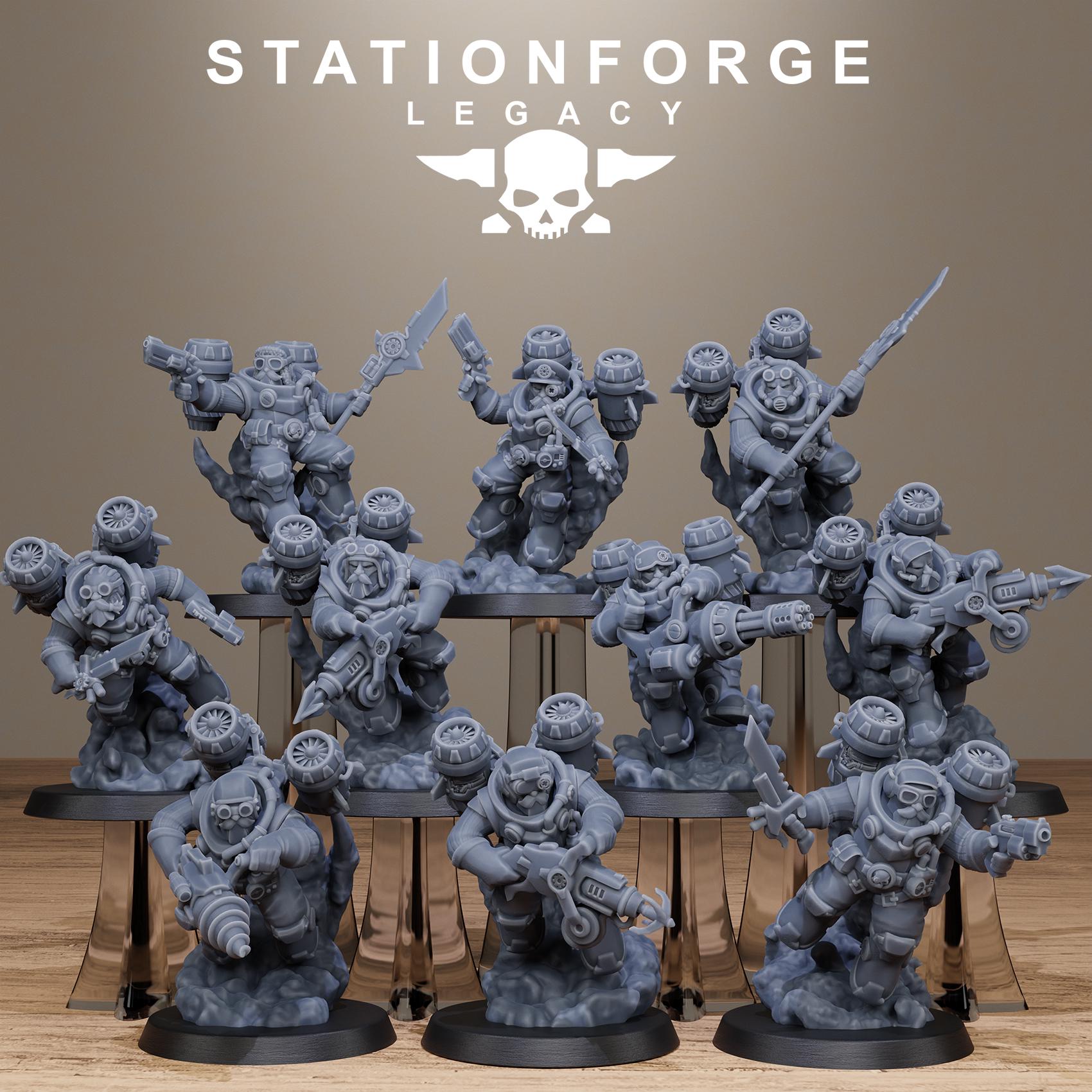 Ironvale Skyreapers from StationForgeLegacy/10 Miniatures +Gratis Bases
