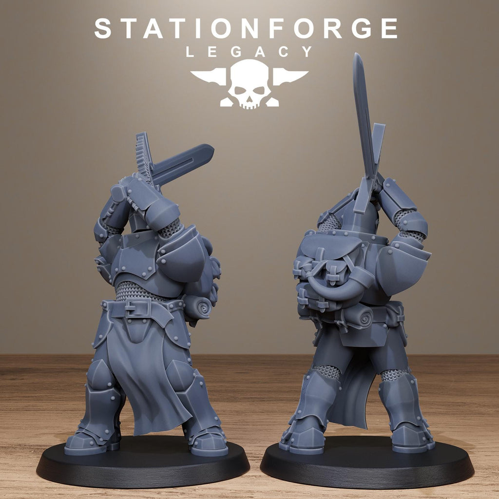 Solaris Greatswordsmen from StationForgeLegacy/10 Miniatures +Gratis Bases