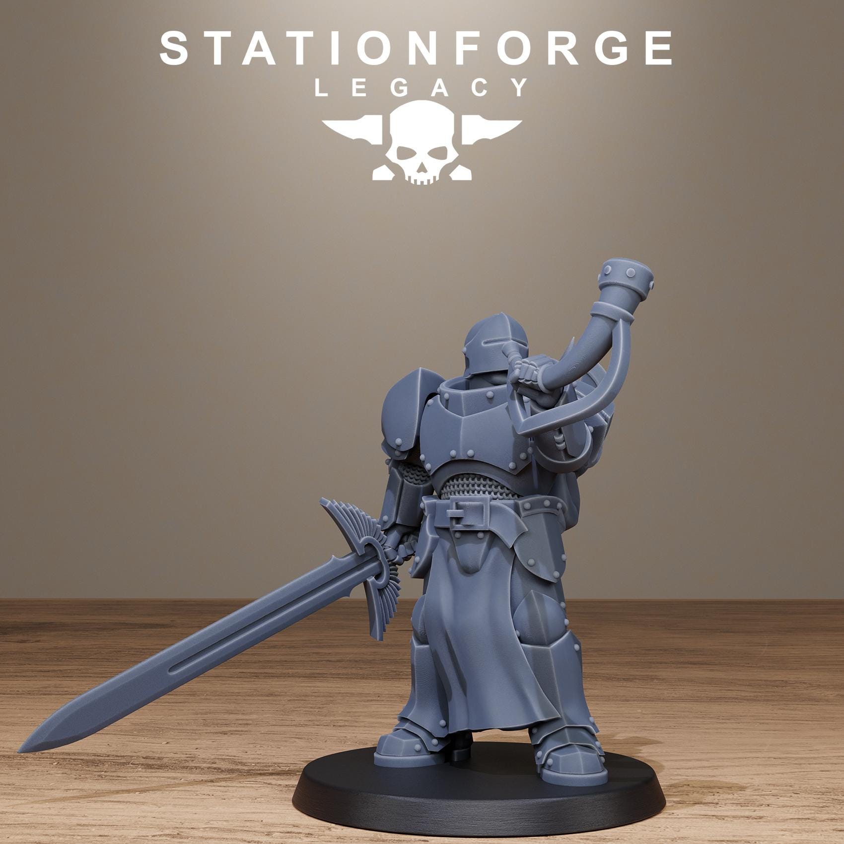 Solaris Greatswordsmen from StationForgeLegacy/10 Miniatures +Gratis Bases