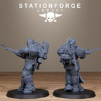 Solaris Greatswordsmen from StationForgeLegacy/10 Miniatures +Gratis Bases